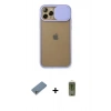 MARSİLYAN™- iPhone 11 Pro Kılıf Vadi Çizgi - Siyah Joko Magic 5D Hayalet Cam + Shine Kamera Lens Koruma Cam - GS