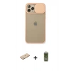 MARSİLYAN™- iPhone 11 Pro Kılıf Vadi Çizgi - Siyah Joko Magic 5D Hayalet Cam + Renkli Kamera Lens Koruma Cam - YL