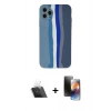 MARSİLYAN™- iPhone 11 Pro Kılıf Yadigar Çizgi - Siyah 3D Antistatik Mat Seramik Nano Ekran Koruyucu + Şeffaf Kamera Lens Koruma Cam