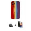 MARSİLYAN™- iPhone 11 Pro Kılıf Yadigar Çizgi - Siyah 3D Antistatik Mat Seramik Nano Ekran Koruyucu + Şeffaf Kamera Lens Koruma Cam