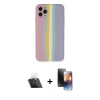 MARSİLYAN™- iPhone 11 Pro Kılıf Yadigar Çizgi - Siyah 3D Antistatik Mat Seramik Nano Ekran Koruyucu + Şeffaf Kamera Lens Koruma Cam