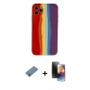 MARSİLYAN™- iPhone 11 Pro Kılıf Yadigar Çizgi - Siyah 3D Antistatik Mat Seramik Nano Ekran Koruyucu + Shine Kamera Lens Koruma Cam - GS
