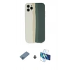 MARSİLYAN™- iPhone 11 Pro Kılıf Yadigar Çizgi - Siyah 3D Antistatik Seramik Nano Ekran Koruyucu + Shine Kamera Lens Koruma Cam - MI
