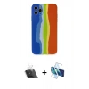 MARSİLYAN™- iPhone 11 Pro Kılıf Yadigar Çizgi - Siyah 3D Antistatik Seramik Nano Ekran Koruyucu + Kamera Lens Koruma Cam - SF