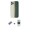 MARSİLYAN™- iPhone 11 Pro Kılıf Yadigar Çizgi - Siyah 5D Hayalet Cam Ekran Koruyucu + Shine Kamera Lens Koruma Cam - GD
