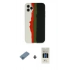 MARSİLYAN™- iPhone 11 Pro Kılıf Yadigar Çizgi - Siyah 5D Hayalet Cam Ekran Koruyucu + Shine Kamera Lens Koruma Cam - MI