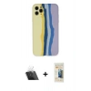MARSİLYAN™- iPhone 11 Pro Kılıf Yadigar Çizgi - Siyah 6D Mat Seramik Hayalet Nano Ekran Koruyucu + Kamera Lens Koruma Cam - SF