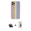 MARSİLYAN™- iPhone 11 Pro Kılıf Yadigar Çizgi - Siyah 6D Mat Seramik Hayalet Nano Ekran Koruyucu + Kamera Lens Koruma Cam - SF