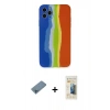 MARSİLYAN™- iPhone 11 Pro Kılıf Yadigar Çizgi - Siyah 6D Mat Seramik Hayalet Nano Ekran Koruyucu + Shine Kamera Lens Koruma Cam - MI