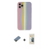 MARSİLYAN™- iPhone 11 Pro Kılıf Yadigar Çizgi - Siyah 6D Mat Seramik Hayalet Nano Ekran Koruyucu + Shine Kamera Lens Koruma Cam - GD