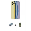 MARSİLYAN™- iPhone 11 Pro Kılıf Yadigar Çizgi - Siyah Joko Magic 5D Hayalet Cam + Metal Kamera Lens Koruma Cam - KI