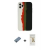 MARSİLYAN™- iPhone 11 Pro Kılıf Yadigar Çizgi - Siyah Mat Seramik Nano Ekran Koruyucu + Shine Kamera Lens Koruma Cam - SABE
