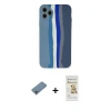 MARSİLYAN™- iPhone 11 Pro Kılıf Yadigar Çizgi - Siyah Mat Seramik Nano Ekran Koruyucu + Shine Kamera Lens Koruma Cam - SABE