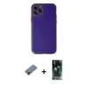 MARSİLYAN™- iPhone 11 Pro Kılıf Yadigar Klasik - Şeffaf 360 Full Body Arka Koruyucu + Metal Kamera Lens Koruma Cam - KI