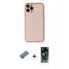MARSİLYAN™- iPhone 11 Pro Kılıf Yadigar Klasik - Şeffaf 360 Full Body Arka Koruyucu + Shine Kamera Lens Koruma Cam - PE