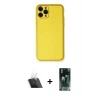 MARSİLYAN™- iPhone 11 Pro Kılıf Yadigar Klasik - Şeffaf 360 Full Body Arka Koruyucu + Kamera Lens Koruma Cam - SF