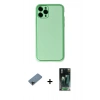 MARSİLYAN™- iPhone 11 Pro Kılıf Yadigar Klasik - Şeffaf 360 Full Body Arka Koruyucu + Shine Kamera Lens Koruma Cam - SH
