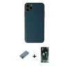 MARSİLYAN™- iPhone 11 Pro Kılıf Yadigar Klasik - Şeffaf 360 Full Body Arka Koruyucu + Shine Kamera Lens Koruma Cam - GI