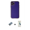 MARSİLYAN™- iPhone 11 Pro Kılıf Yadigar Klasik - Şeffaf Pasifik Cam Ekran Koruyucu + Shine Kamera Lens Koruma Cam - GD