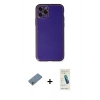 MARSİLYAN™- iPhone 11 Pro Kılıf Yadigar Klasik - Şeffaf Pasifik Cam Ekran Koruyucu + Shine Kamera Lens Koruma Cam - GS