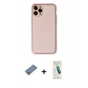 MARSİLYAN™- iPhone 11 Pro Kılıf Yadigar Klasik - Şeffaf Pasifik Cam Ekran Koruyucu + Shine Kamera Lens Koruma Cam - GS