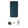 MARSİLYAN™- iPhone 11 Pro Kılıf Yadigar Klasik - Şeffaf Pasifik Cam Ekran Koruyucu + Kamera Lens Koruma Cam - SF