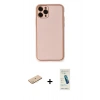 MARSİLYAN™- iPhone 11 Pro Kılıf Yadigar Klasik - Şeffaf Pasifik Cam Ekran Koruyucu + Renkli Kamera Lens Koruma Cam - SI