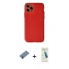MARSİLYAN™- iPhone 11 Pro Kılıf Yadigar Klasik - Şeffaf Pasifik Cam Ekran Koruyucu + Shine Kamera Lens Koruma Cam - GI