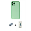 MARSİLYAN™- iPhone 11 Pro Kılıf Yadigar Klasik - Şeffaf Pasifik Cam Ekran Koruyucu + Shine Kamera Lens Koruma Cam - SH