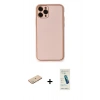 MARSİLYAN™- iPhone 11 Pro Kılıf Yadigar Klasik - Şeffaf Pasifik Cam Ekran Koruyucu + Renkli Kamera Lens Koruma Cam - YL