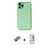 MARSİLYAN™- iPhone 11 Pro Kılıf Yadigar Klasik - Siyah 20D Premium Cam Ekran Koruyucu + Shine Kamera Lens Koruma Cam - GI