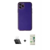 MARSİLYAN™- iPhone 11 Pro Kılıf Yadigar Klasik - Siyah 20D Premium Cam Ekran Koruyucu + Kamera Lens Koruma Cam - SF