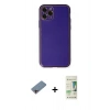MARSİLYAN™- iPhone 11 Pro Kılıf Yadigar Klasik - Siyah 20D Premium Cam Ekran Koruyucu + Shine Kamera Lens Koruma Cam - PE