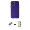 MARSİLYAN™- iPhone 11 Pro Kılıf Yadigar Klasik - Siyah 20D Premium Cam Ekran Koruyucu + Shine Kamera Lens Koruma Cam - SH