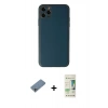 MARSİLYAN™- iPhone 11 Pro Kılıf Yadigar Klasik - Siyah 20D Premium Cam Ekran Koruyucu + Shine Kamera Lens Koruma Cam - SABE