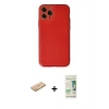 MARSİLYAN™- iPhone 11 Pro Kılıf Yadigar Klasik - Siyah 20D Premium Cam Ekran Koruyucu + Renkli Kamera Lens Koruma Cam - TU