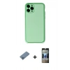 MARSİLYAN™- iPhone 11 Pro Kılıf Yadigar Klasik - Siyah 34D Hayalet Izgaralı Cam + Shine Kamera Lens Koruma Cam - MI