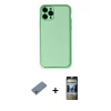 MARSİLYAN™- iPhone 11 Pro Kılıf Yadigar Klasik - Siyah 34D Hayalet Izgaralı Cam + Shine Kamera Lens Koruma Cam - GS