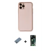 MARSİLYAN™- iPhone 11 Pro Kılıf Yadigar Klasik - Siyah 360 Mat Full Body Arka Koruyucu + Shine Kamera Lens Koruma Cam - SABE