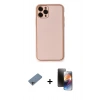 MARSİLYAN™- iPhone 11 Pro Kılıf Yadigar Klasik - Siyah 3D Antistatik Mat Seramik Nano Ekran Koruyucu + Shine Kamera Lens Koruma Cam - GI