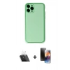 MARSİLYAN™- iPhone 11 Pro Kılıf Yadigar Klasik - Siyah 3D Antistatik Mat Seramik Nano Ekran Koruyucu + Kamera Lens Koruma Cam - SF