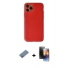 MARSİLYAN™- iPhone 11 Pro Kılıf Yadigar Klasik - Siyah 3D Antistatik Mat Seramik Nano Ekran Koruyucu + Shine Kamera Lens Koruma Cam - MI