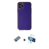 MARSİLYAN™- iPhone 11 Pro Kılıf Yadigar Klasik - Siyah 3D Antistatik Seramik Nano Ekran Koruyucu + Shine Kamera Lens Koruma Cam - GD