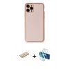 MARSİLYAN™- iPhone 11 Pro Kılıf Yadigar Klasik - Siyah 3D Antistatik Seramik Nano Ekran Koruyucu + Renkli Kamera Lens Koruma Cam - SI