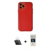 MARSİLYAN™- iPhone 11 Pro Kılıf Yadigar Klasik - Siyah 5D Hayalet Cam Ekran Koruyucu + Şeffaf Kamera Lens Koruma Cam