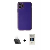 MARSİLYAN™- iPhone 11 Pro Kılıf Yadigar Klasik - Siyah 5D Hayalet Cam Ekran Koruyucu + Şeffaf Kamera Lens Koruma Cam