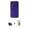 MARSİLYAN™- iPhone 11 Pro Kılıf Yadigar Klasik - Siyah 6D Mat Seramik Hayalet Nano Ekran Koruyucu + Kamera Lens Koruma Cam - SF