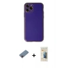MARSİLYAN™- iPhone 11 Pro Kılıf Yadigar Klasik - Siyah 6D Mat Seramik Hayalet Nano Ekran Koruyucu + Shine Kamera Lens Koruma Cam - PE