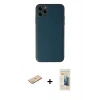 MARSİLYAN™- iPhone 11 Pro Kılıf Yadigar Klasik - Siyah 6D Mat Seramik Hayalet Nano Ekran Koruyucu + Renkli Kamera Lens Koruma Cam - YL