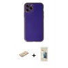 MARSİLYAN™- iPhone 11 Pro Kılıf Yadigar Klasik - Siyah 6D Mat Seramik Hayalet Nano Ekran Koruyucu + Renkli Kamera Lens Koruma Cam - YL